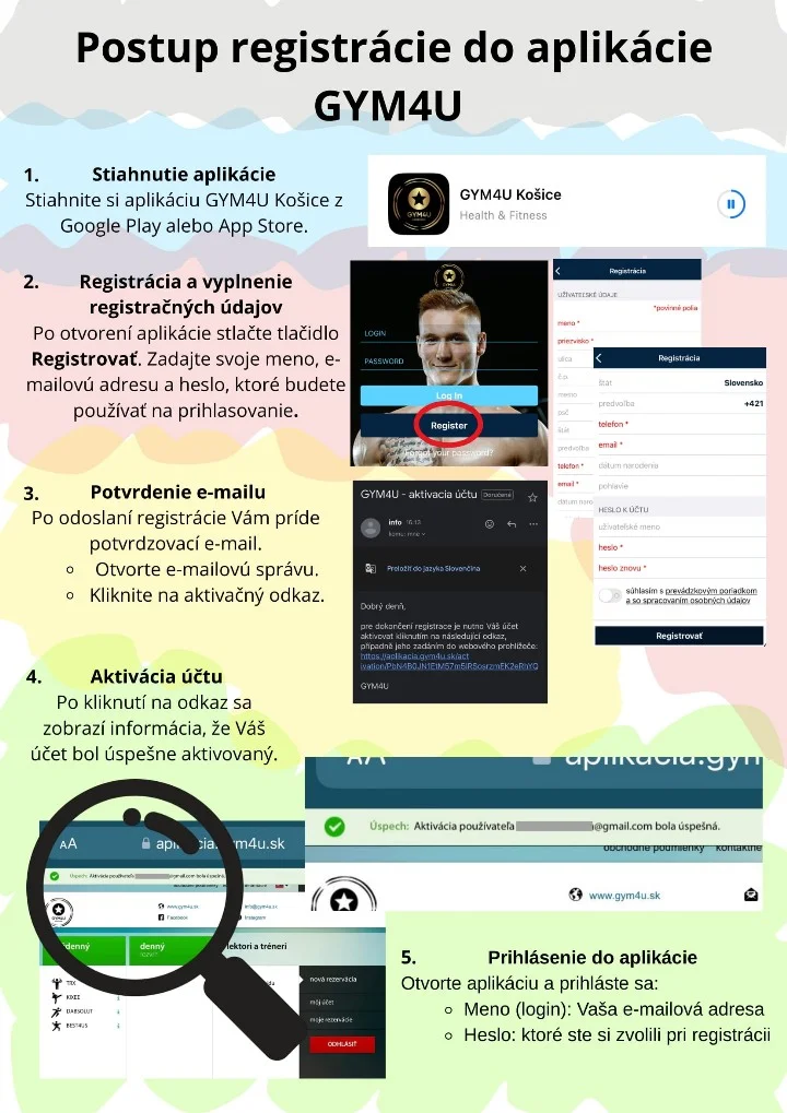 registrácia GYM4U